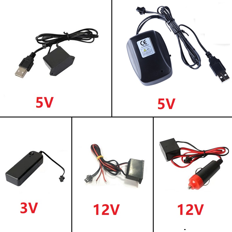 Led El Wire - Dc 12V El Line Usb Sigarettenaansteker