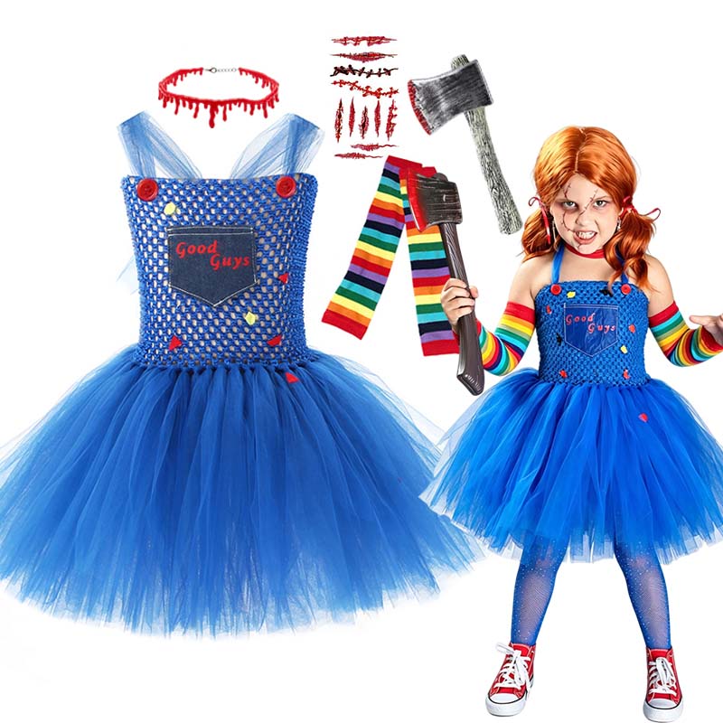 Cosplay Floating Prop - Meisjes Halloween Enge Pop Cosplay Kostuum