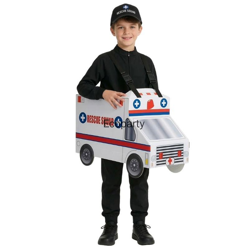 Kinderen grappig brandweerauto - Cosplay Fire Prop recensie en prijs